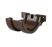 Brett Martin Joint/Union Bracket Colour:: Brown Roundstyle 112Mm Gutter Joint Bracket