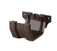 Brett Martin Joint/Union Bracket for 114mm Squarestyle Gutter System Brown BR054BR