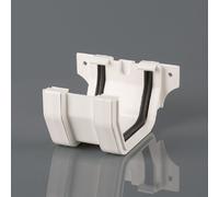 Brett Martin Joint/Union Bracket for 114mm Squarestyle Gutter System White BR054W