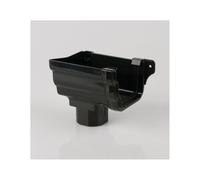 Brett Martin Prostyle 106mm Right Hand Stopend Outlet Colour:: Black Prostyle 106mm Right Hand Stopend Outlet
