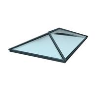 Brett Martin Roof Lantern 2500mm X 1500mm, 4-Pane, Self-Clean Blue Solar Glass, Grey Aluminium Frame
