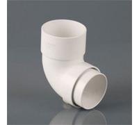 Brett Martin Round Downpipe Bend 68mm Arctic White 92.5 Degree Branch Offset Angle Rainwater Gutter Drainage System Home Diy Construction