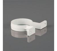 Brett Martin Round Downpipe Bracket 68mm Arctic White Rainwater Guttering Drainage Waste Water System Home Diy Building Construction