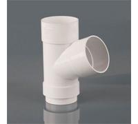 Brett Martin Round Downpipe Branch 68mm Arctic White 112.5 Degree Bend Offset Angle Rainwater Gutter Drainage System Home Diy Construction