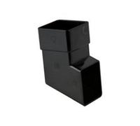 Brett Martin Square Downpipe Shoe 65mm Black Rainwater Guttering Drainage Waste Water System Home Diy Building Construction