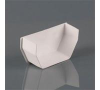 Brett Martin Square Edge Gutter Stop End 114mm Arctic White Home Diy Internal Guttering Downpipe Connector Cap Off Prevents Water Spills