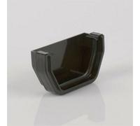 Brett Martin Square Edge Gutter Stop End 114mm Black Home Diy External Guttering Downpipe Connector Cap Off Prevents Water Spills