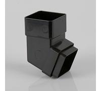 Brett Martin Squarestyle Downpipe 112.5 Degree Top & Bottom Offset Bend BR509 BLACK