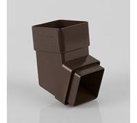 Brett Martin Squarestyle Downpipe 112.5 Degree Top & Bottom Offset Bend BR509BR BROWN