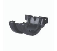 Brett Martin Union/Joint Bracket for 112mm Roundstyle Half-Round Gutter System Anthracite Grey BR044AG