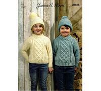 Brett Pattern Aran Hat & Sweater JB626