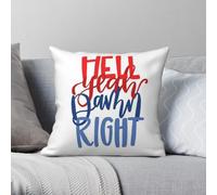 Brett Young Hell Yeah Damn Right Square Pillowcase Polyester Linen Velvet Pattern Zip Decor Home Cushion Cover