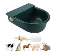 BREUAILY Automatic Horse Waterer with 2Pcs Float Valve and Drainage Hole Livestock Water Trough Cattle Drinking Waterer for Cattle Sheep Horse Pig Dog Farm Supplies