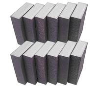 Brevanza Four-sided sanding sponge wood, sanding sponge fine, sandpaper metal, diamond soft block for tiles, reusable emery, sanding sponges set for model making, handmade sanding block