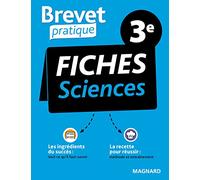 Brevet Pratique Fiches Sciences 3e Brevet 2025: Physique-Chimie, SVT, Techno