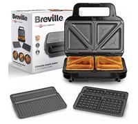 Breville 3 in 1 Sandwich Waffle and Panini Maker Snack Cut & Seal System VST098