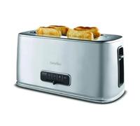 Breville 7 Setting Edge Silver 4 Slice Toaster Extra Long Slots Stainless Steel
