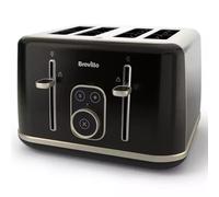 Breville Aura 4 Slice Toaster | Touch Control Panel | Extra High Lift | Variable Width Slots | Shimmer Black [VTR019]