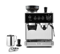 Breville Barista Classic Espresso Machine | Bean to Cup Coffee Maker with Integrated Coffee Grinder & Milk Frother | 15 Bar Italian Pump | Black & Silver [VCF186]