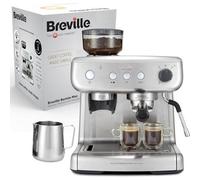 Breville Barista Max Espresso Machine | Latte & Cappuccino Coffee Maker with Integrated Bean Grinder & Steam Wand | 2.8 L Water Tank | 15 Bar Ita