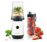 Breville Blend Active Compact Food Processor and Smoothie Maker | 350W | Processor Bowl (450ml) & Portable Blending Bottle (600ml) | Leak Pr