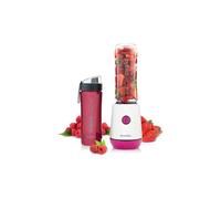 Breville Blend Active Personal Blender & Smoothie Maker | 350W | 2 Portable Blend Active Bottles (600ml) | Leak Proof Lids | White & Pink [VBL248]