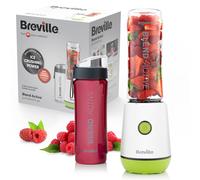 Breville Blend Active Personal Blender & Smoothie Maker | 350W | 2 Portable Blend Active Bottles (600ml) | Leak Proof Lids | White & Green [VBL246]