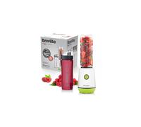 Breville Blend Active Personal Blender & Smoothie Maker | 350W | 2 Portable Blend Active Bottles (600ml) | Leak Proof Lids | White & Green [VBL246]