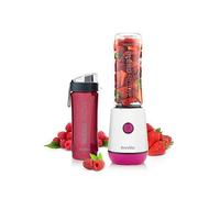 Breville Blend Active Personal Blender & Smoothie Maker | 350W | 2 Portable Blend Active Bottles (600ml) | Leak Proof Lids | White & Pink [V