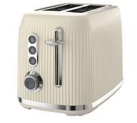 Breville Bold Vanilla Cream 2-Slice Toaster with High-Lift and Wide Slots | Cream and Silver Chrome