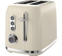 Breville Bold Vanilla Cream 2-Slice Toaster with High-Lift and Wide Slots | Cream and Silver Chrome