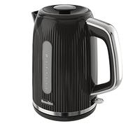 Breville Bold Black & Silver Chrome Electric Kettle | 1.7L | 3kW Fast Boil | VKT221