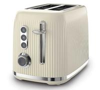 Breville Bold Vanilla Cream 2-Slice Toaster with High-Lift and Wide Slots | Cream and Silver Chrome