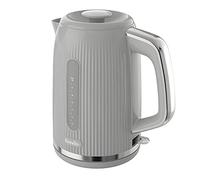 Breville Bold Ice Grey Electric Kettle | 1.7L | 3kW Fast Boil | Grey & Silver Chrome [VKT222]