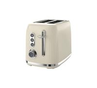 Breville Bold Vanilla Cream 2-Slice Toaster with High-Lift and Wide Slots | Cream and Silver Chrome [VTR003]