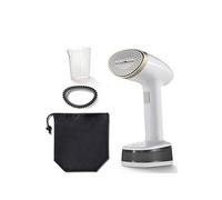 CompactSteam Foldable Garment Steamer | Handheld Travel Clothes Steamer | 1400W | Fast Heat Up | Travel Bag | White & Gold