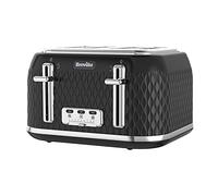 BREVILLE Curve VTT786 4-Slice Toaster - Black, Black