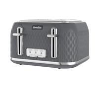 Breville Curve 4 Slice Toaster with High Lift Wide Slots Grey Chrome VTR