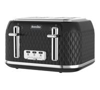 BREVILLE Curve VTT786 4-Slice Toaster - Black, Black