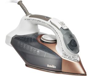 Breville DiamondXpress® 3100W VIN401 3100 Watt Iron - White / Rose Gold, White
