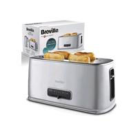 BREVILLE EDGE COLLECTION 4SLICE TOASTER WITH EXTRA LONG SLOTS AND HIGH-LIFT NEW.