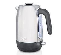 Breville Edge Electric Kettle | 1.7 Litre | Glows When Hot to Avoid Re-Boiling | 3kW Fast Boil | Brushed Stainless Steel [VKT192]