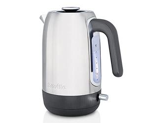 Breville Edge Electric Kettle | 1.7 Litre | Glows When Hot to Avoid Re-Boiling | 3kW Fast Boil | Brushed Stainless Steel [VKT192]