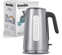 Breville Edge Low Steam Kettle | 1.7L | 3kW Fast & Quiet Boil Kettle | Energy Efficient | Brushed Stainless Steel [VKT236]
