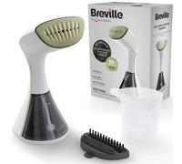 Breville EliteTEMP Handheld Garment Steamer | Horizontal & Vertical Clothes Steamer for Home & Travel | 1500W | Fast Heat Up | White & Gold