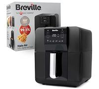 Breville Halo Air Fryer | Digital Large Air Fryer Oven | 5.5 L | Fry, Bake, Roast & Grill | 1700 W | Energy Efficient | Black [VDF126]