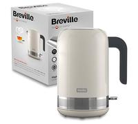 Breville High Gloss Electric Kettle | 1.7 Litre | 3kW Fast Boil | Cream, Plastic [VKT153]