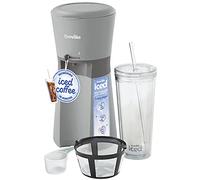 Breville Iced Coffee Maker | Single Serve Iced Coffee Machine Plus Coffee Cup with Straw | Ready in Under 4 Minutes | Grey [VCF155]