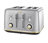 Breville Mostra Vtt92901 4 -Slice Toaster Stainless Steel Silver And Gold