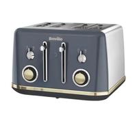Breville Mostra Vtt931 4-Slice Toaster Stainless Steel Grey And Gold